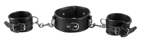 Zado Leather neck and hand cuffs