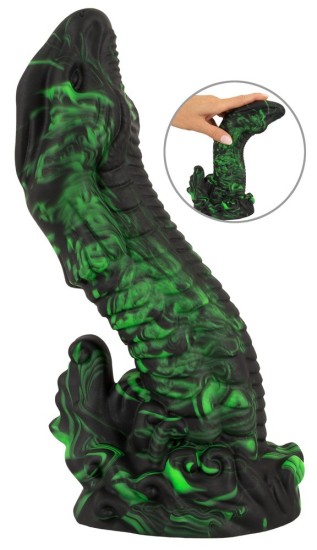 Beasty Cocks Lizard Peak ještěří dildo zeleno černé