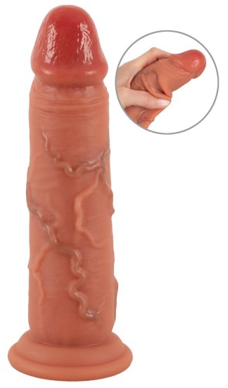 Realistixxx Real Skin Dual Density Dildo 20.5cm Skin