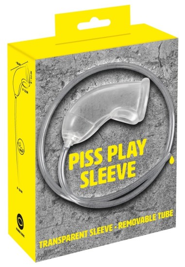 You2Toys Piss Play návlek na penis s trubicí průhledný
