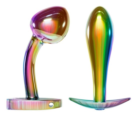 ANOS Metal Butt Plug Set Rainb - Sada análních kolíků