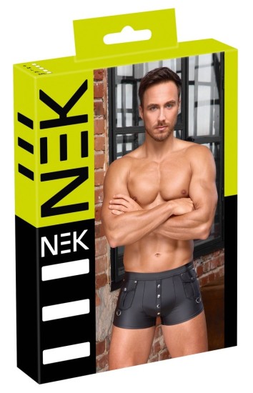 NEK Tight Matte Look Pants with Studs 2133423 Black