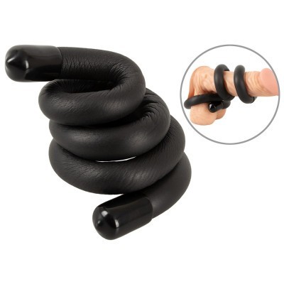 Bad Kitty Bendable Cock & Ball Ring Black