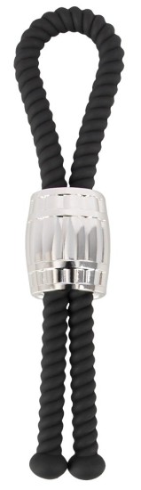 Rebel Heavy Rope Cock Strap Black