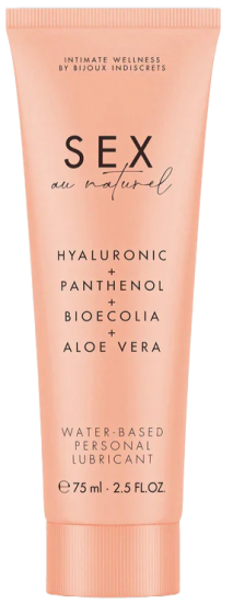 Bijoux Indiscrets Sex Au Naturel Hyaluronic Panthenol Bioecolia Aloe Vera Water-Based Personal Lubricant 75 ml