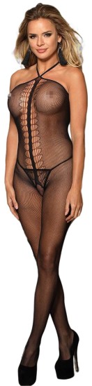 Halter Top Fishnet Bodystocking XS-M