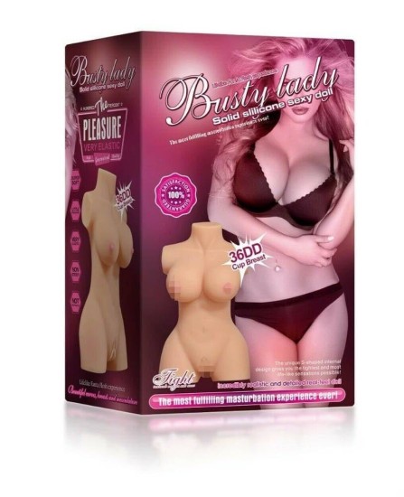 Mistress Busty Lady Half Body masturbátor sexy ženské torzo