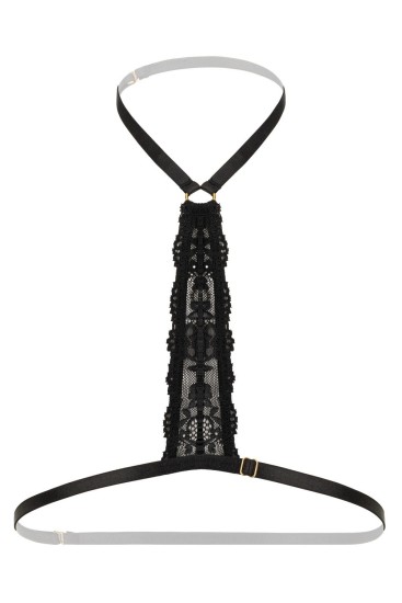 Christine Harness Bralette Midnight krajkový postroj