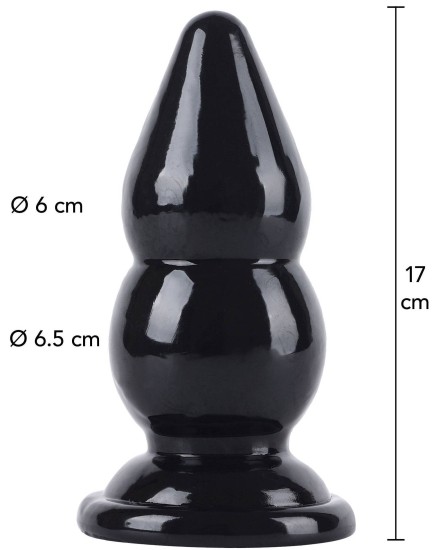 Hidden Desire Extreme Buttplug Balls Large 17cm Black