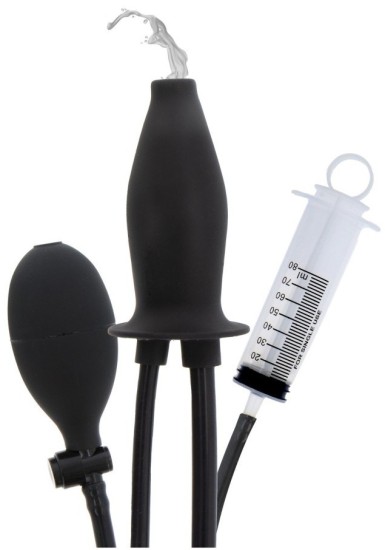 Hidden Desire Extreme Inflatable Lubricating Plug Black