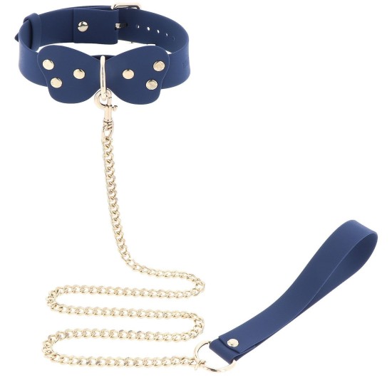 Taboom Silicone Supreme Silicone Collar and Leash Blue