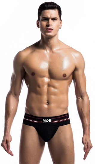 MOB Eroticwear Fetish Classic Wide Jockstrap, L