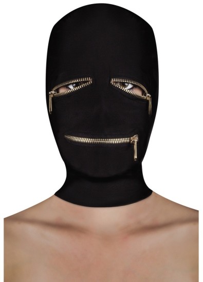 Ouch! Extreme Zipper Mask with Eye and Mouth Zipper Maska na obličej