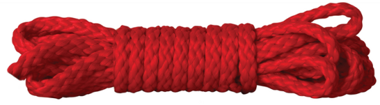 Ouch! by Shots Kinbaku Mini Rope - 4.9 ft / 1,5 m, red