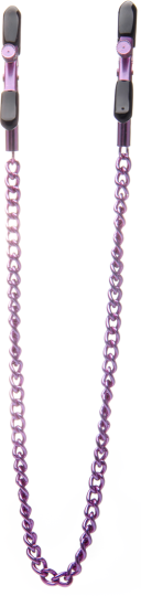 Ouch! by Shots Adjustable Nipple Clamps, purple