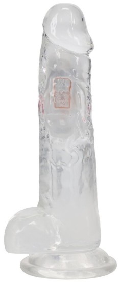 RealRock LED svítící vibrační dildo s varlaty