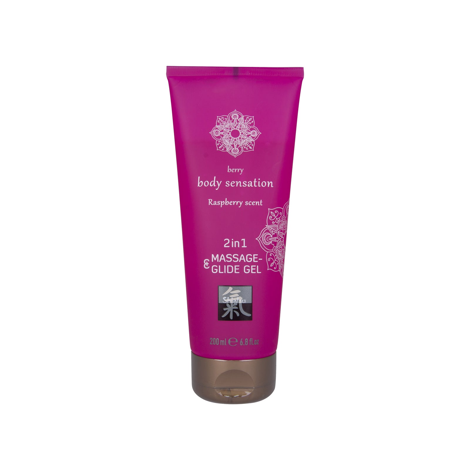 Masážní lubrikant - 2in1 Massage a Glide Gel Raspberry
