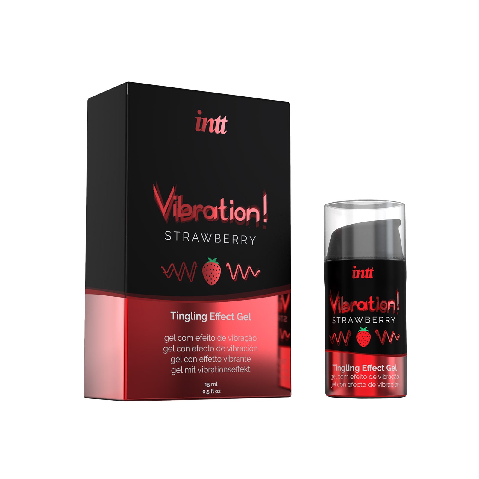 Stimulační gel - Intt Strawberry Vibration