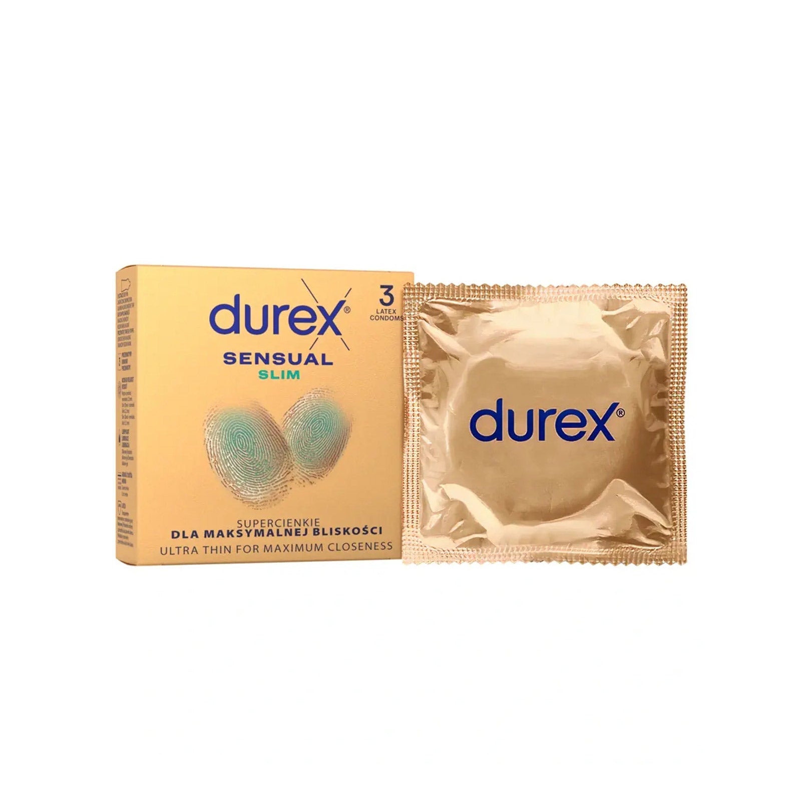 Kondomy - Durex Sensual Slim 3 ks