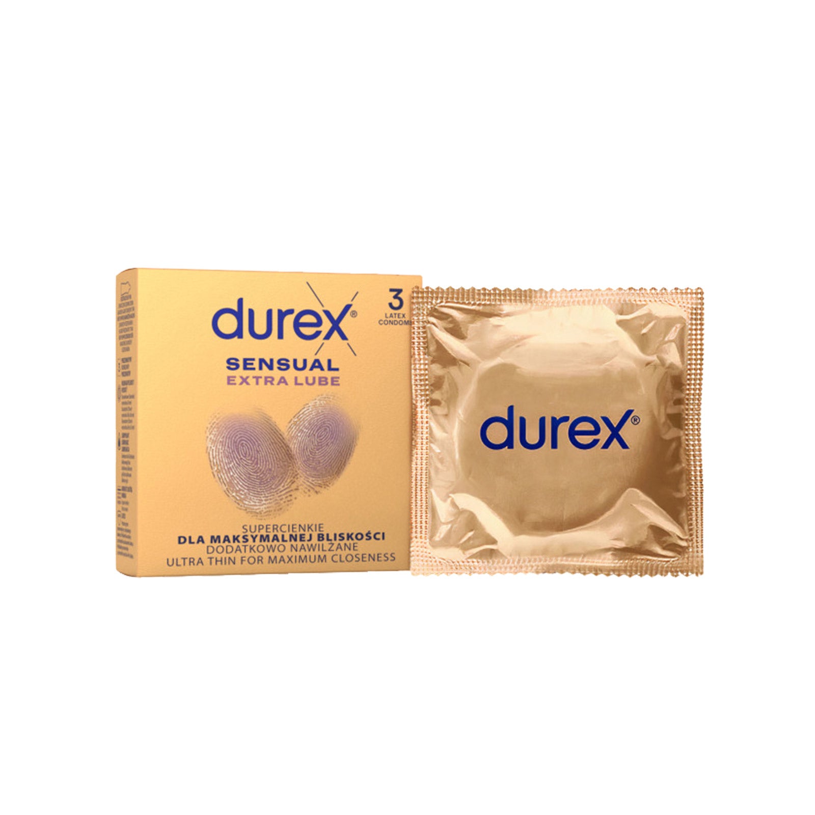 Kondomy - Durex Sensual Extra Lube 3 ks