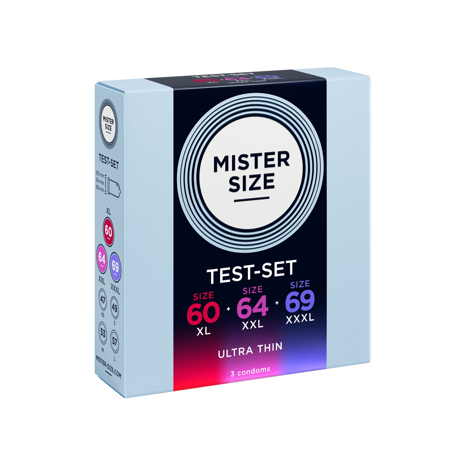 Kondomy - Mister Size Testbox 60-64-69