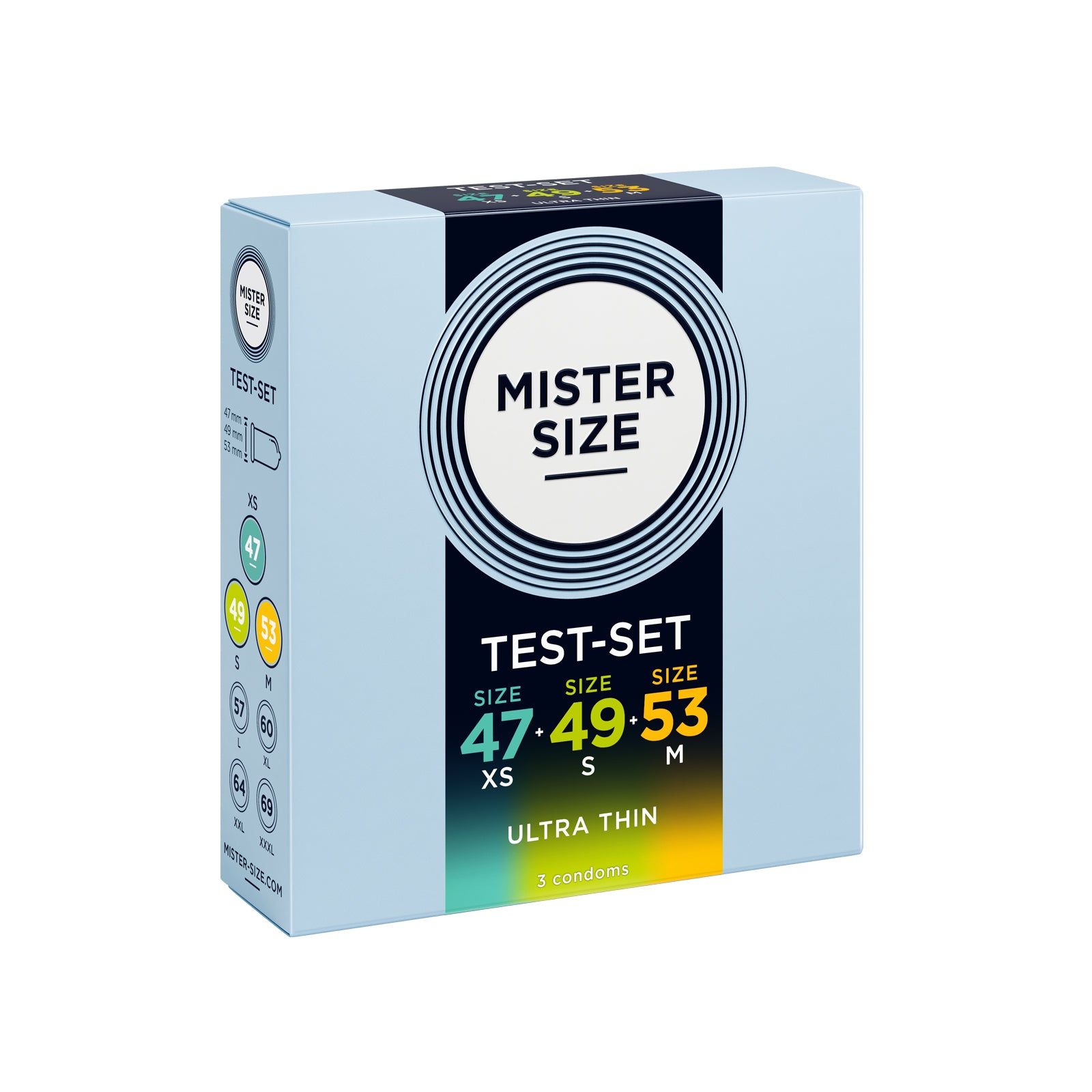 Kondomy - Mister Size Testbox 47-49-53