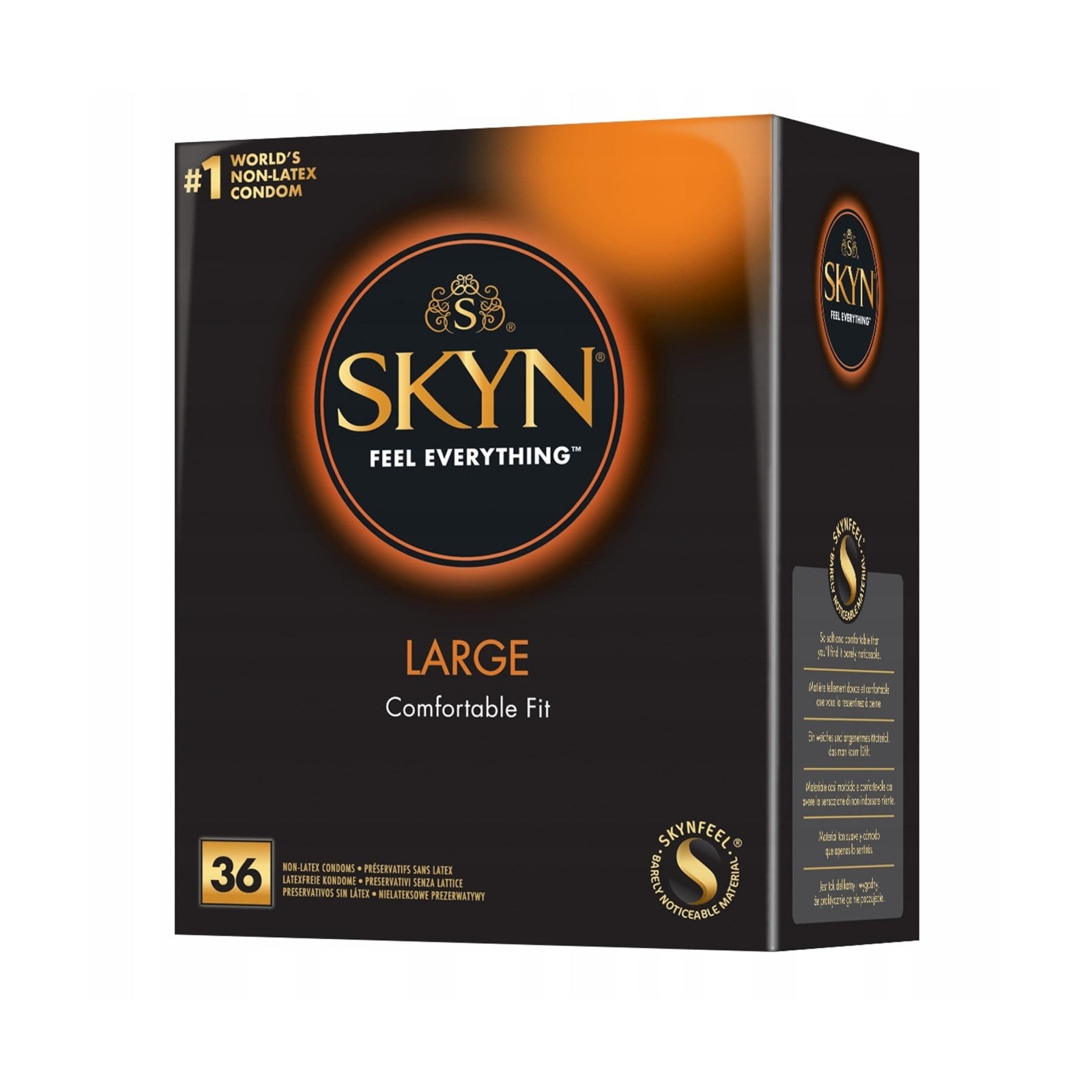 Bezlatexové kondomy - Manix Skyn Large 36 ks