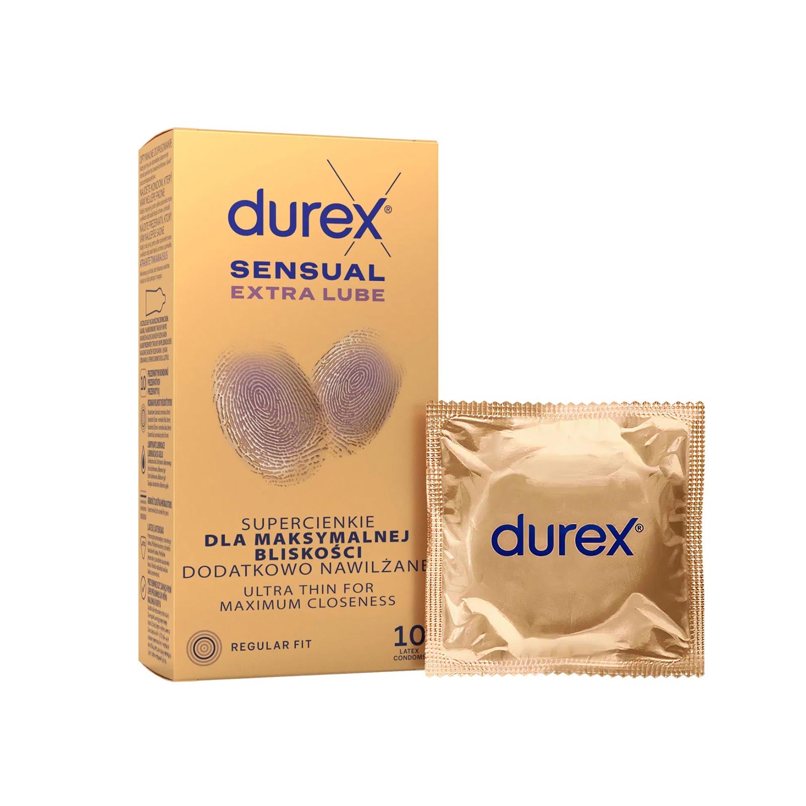 Kondomy - Durex Sensual Extra Lube 10 ks