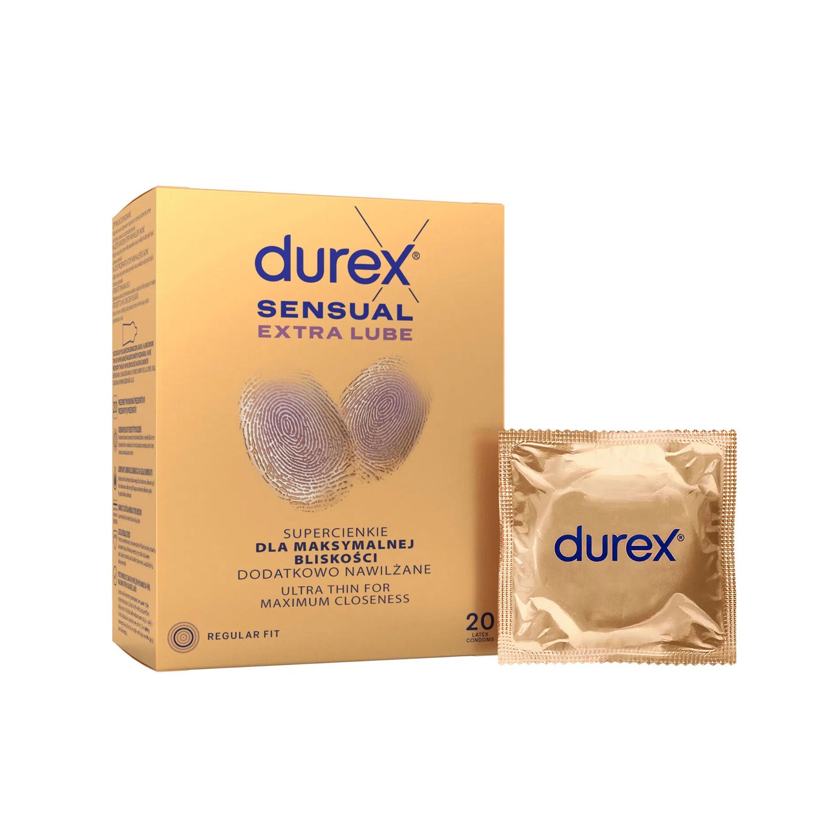 Kondomy - Durex Sensual Extra Lube 20 ks
