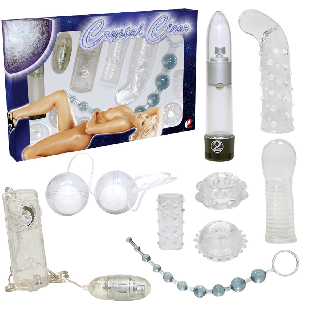 You2Toys Crystal Clear Sextoy Set 9ks