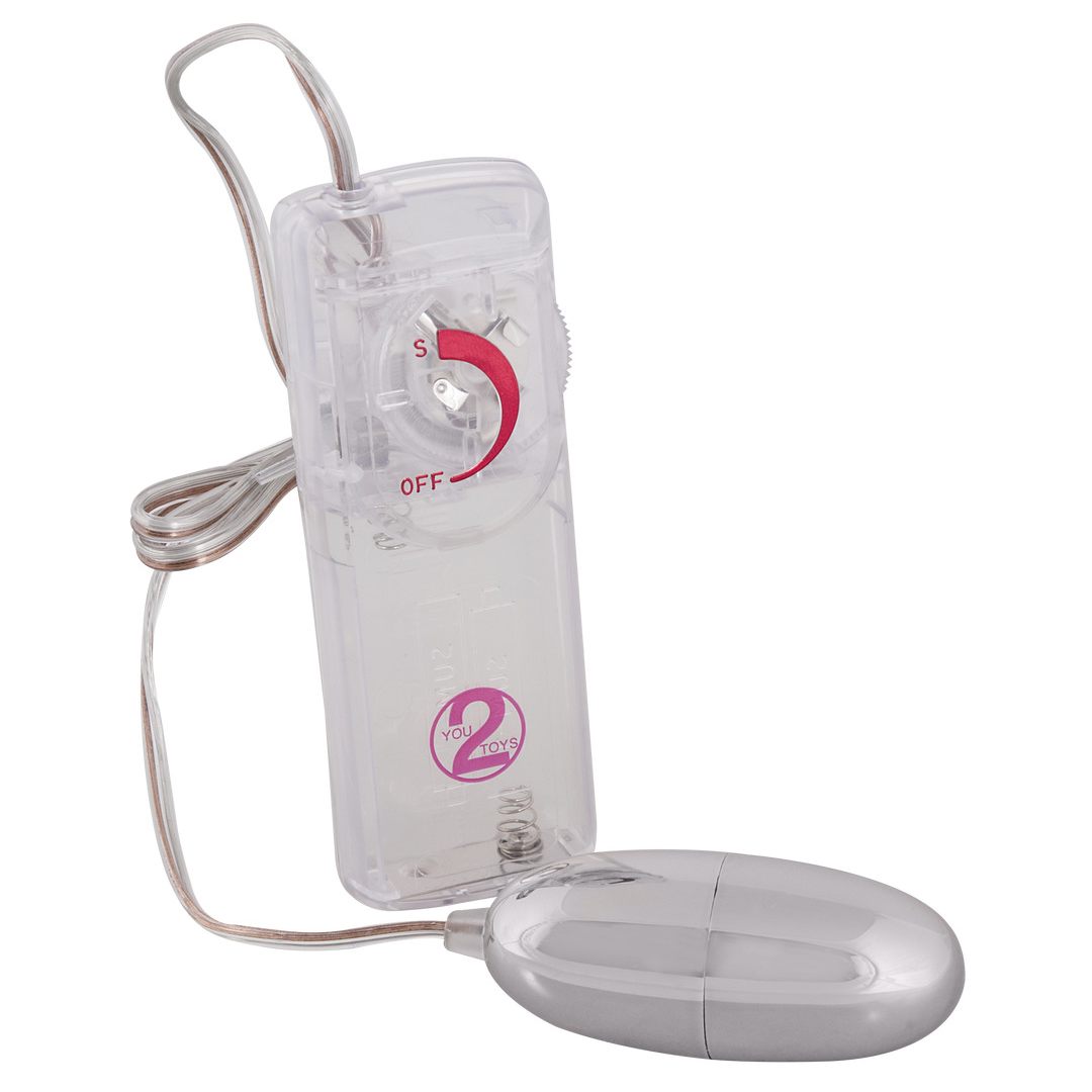 You2Toys Vibro-Ei Silver Star stříbrná