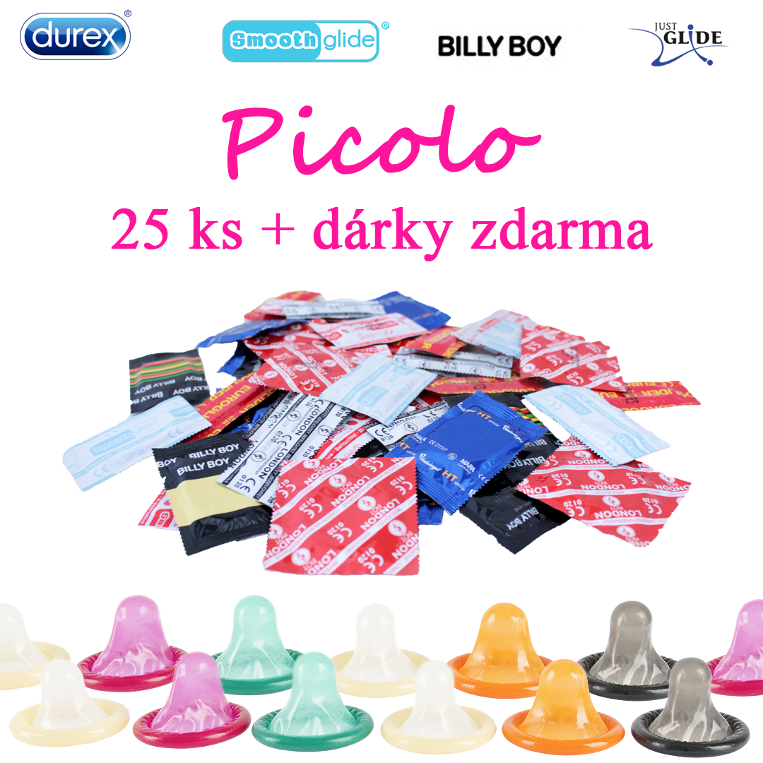 Picolo Set kondomů 25ks + 5 kondomů