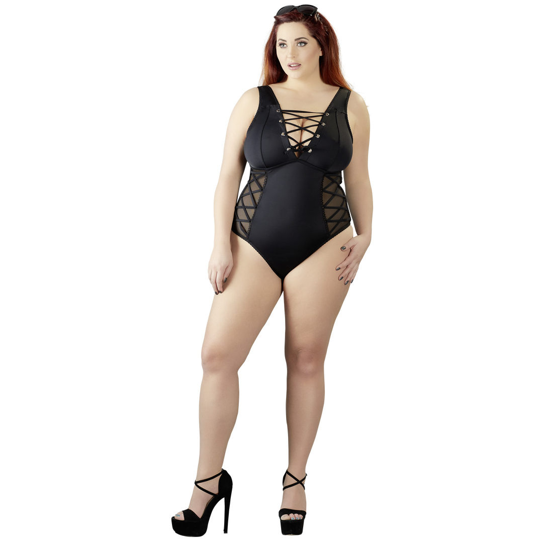Poloprůsvitné body se šněrováním L Cottelli Collection Plus