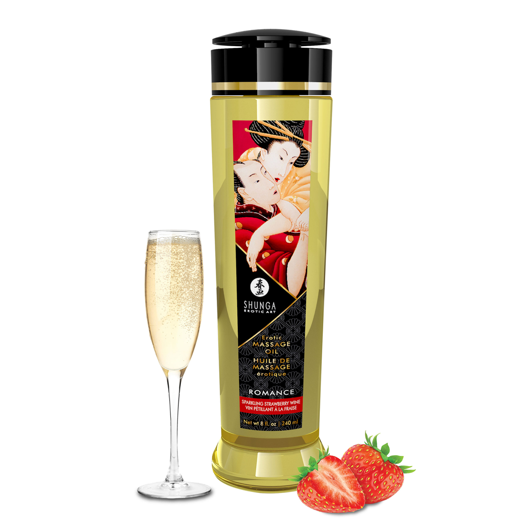 Shunga Erotic Massage Romance Strawberries & Champagne 240 ml