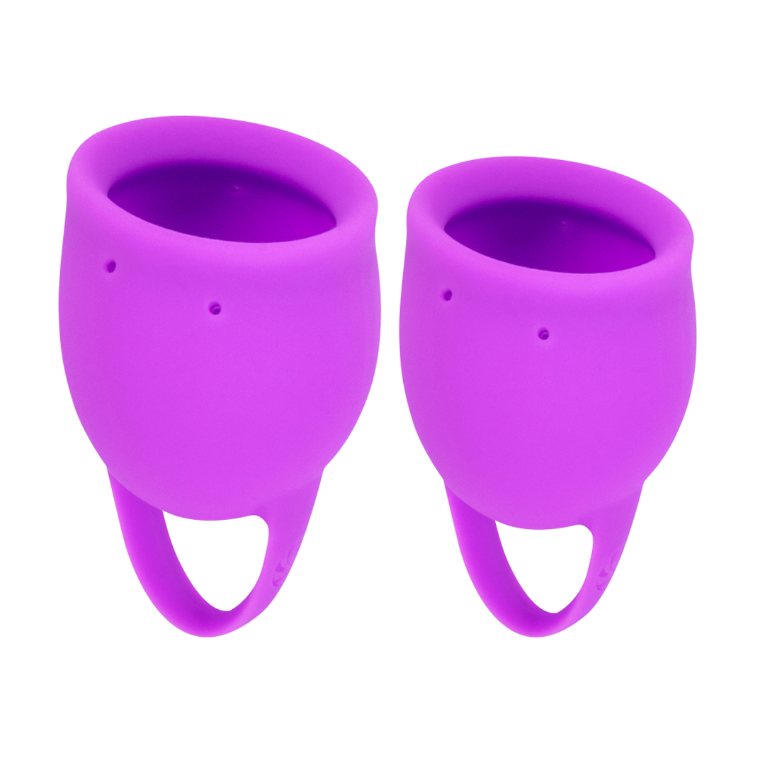 Lola Games Sada menstruačních kalíšků Natural Wellness Fialové 2 ks