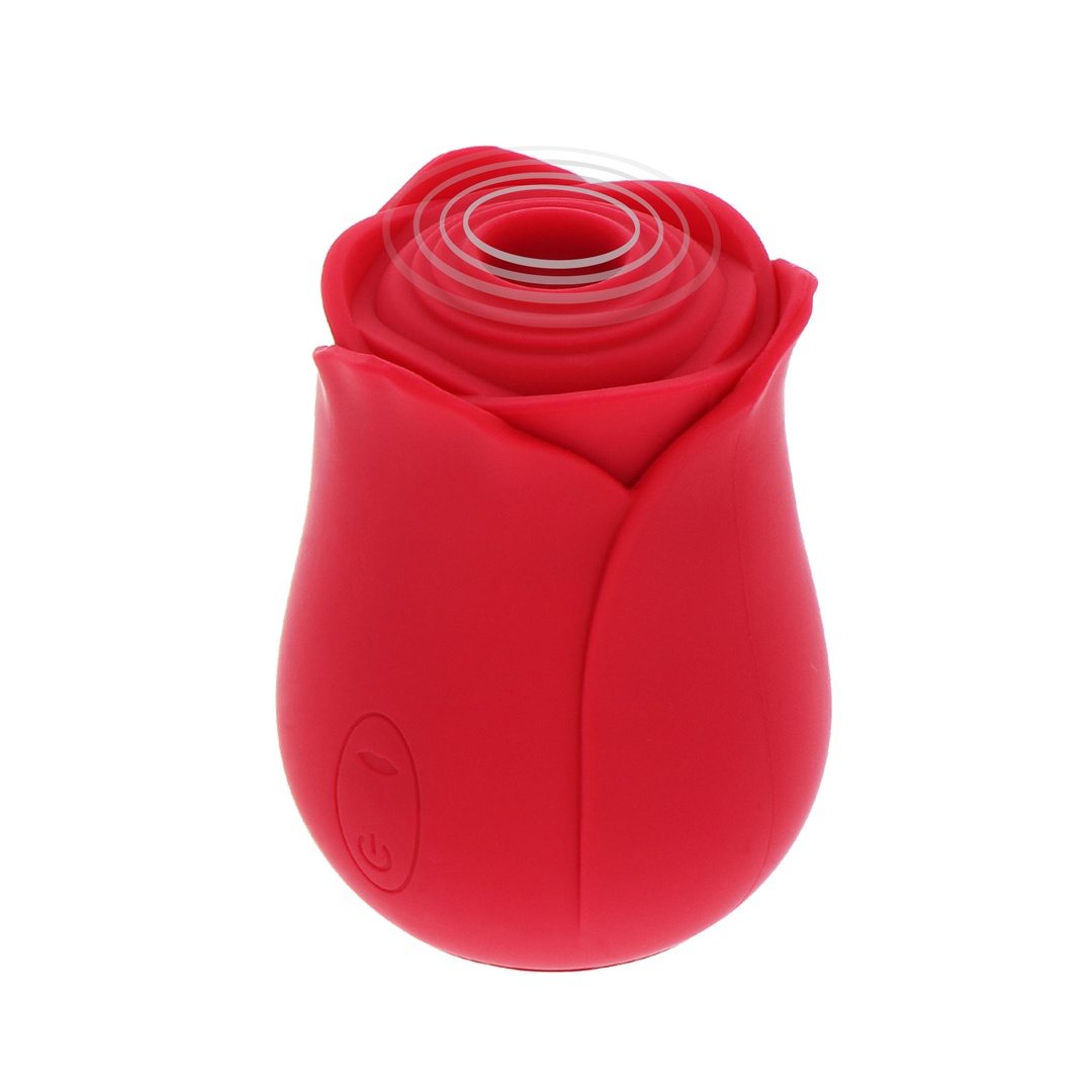 Toy Joy Ravishing Rose podtlakový vibrátor klitorisu | červená