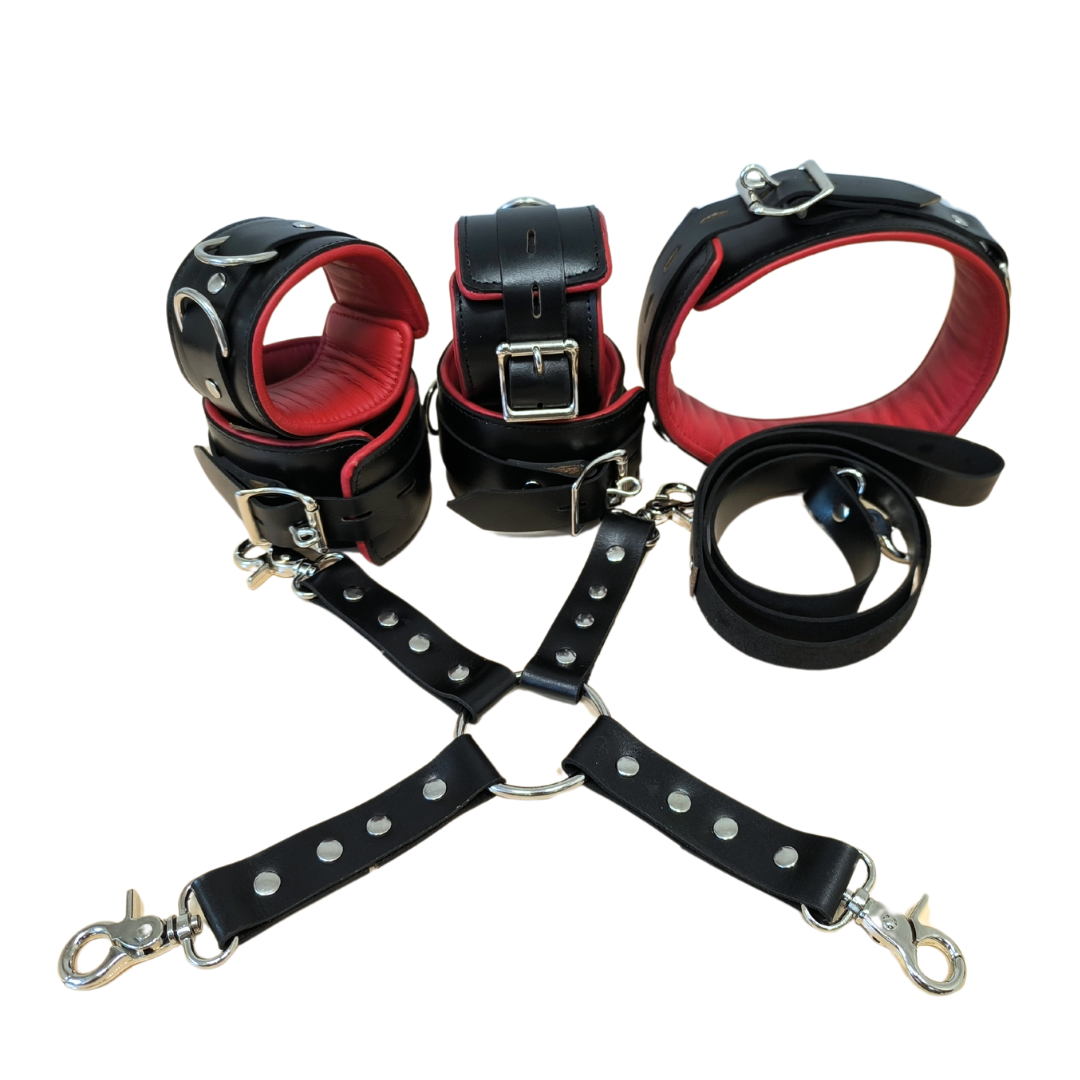 Willi Red Blush Bdsm poutací sada | černočervená