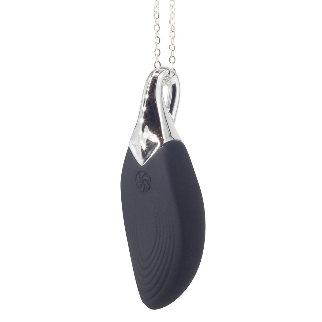 Minivibrátor - vibrační náhrdelník Lola Games Liberty Leaf / Černá