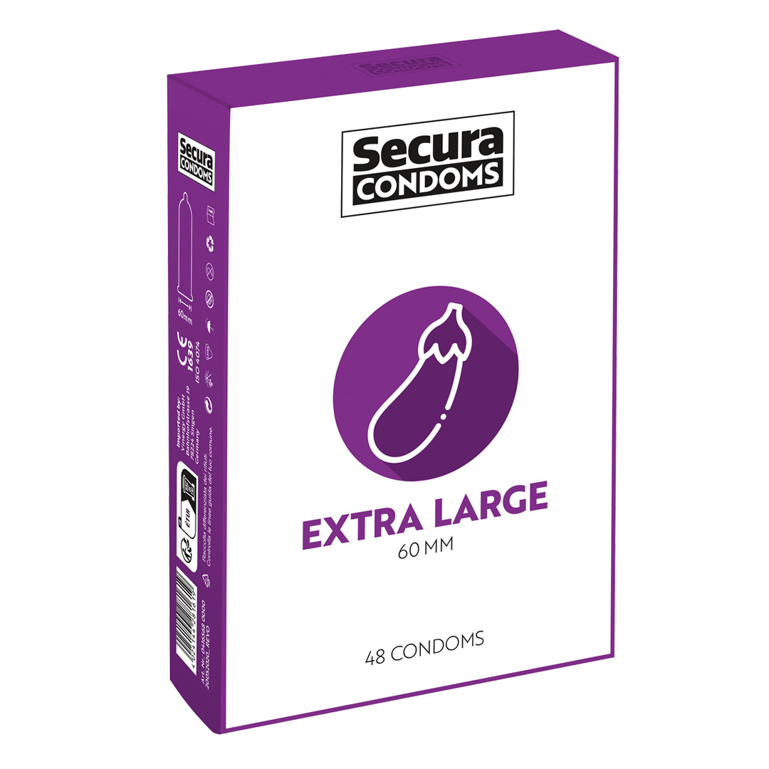 Secura Extra large – velké kondomy (48 ks)
