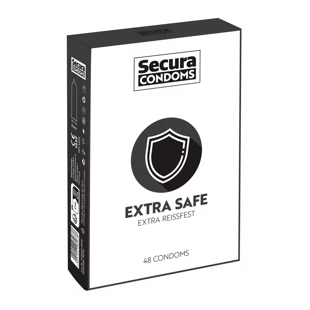 Secura Extra Safe 48 ks zesílené latexové kondomy