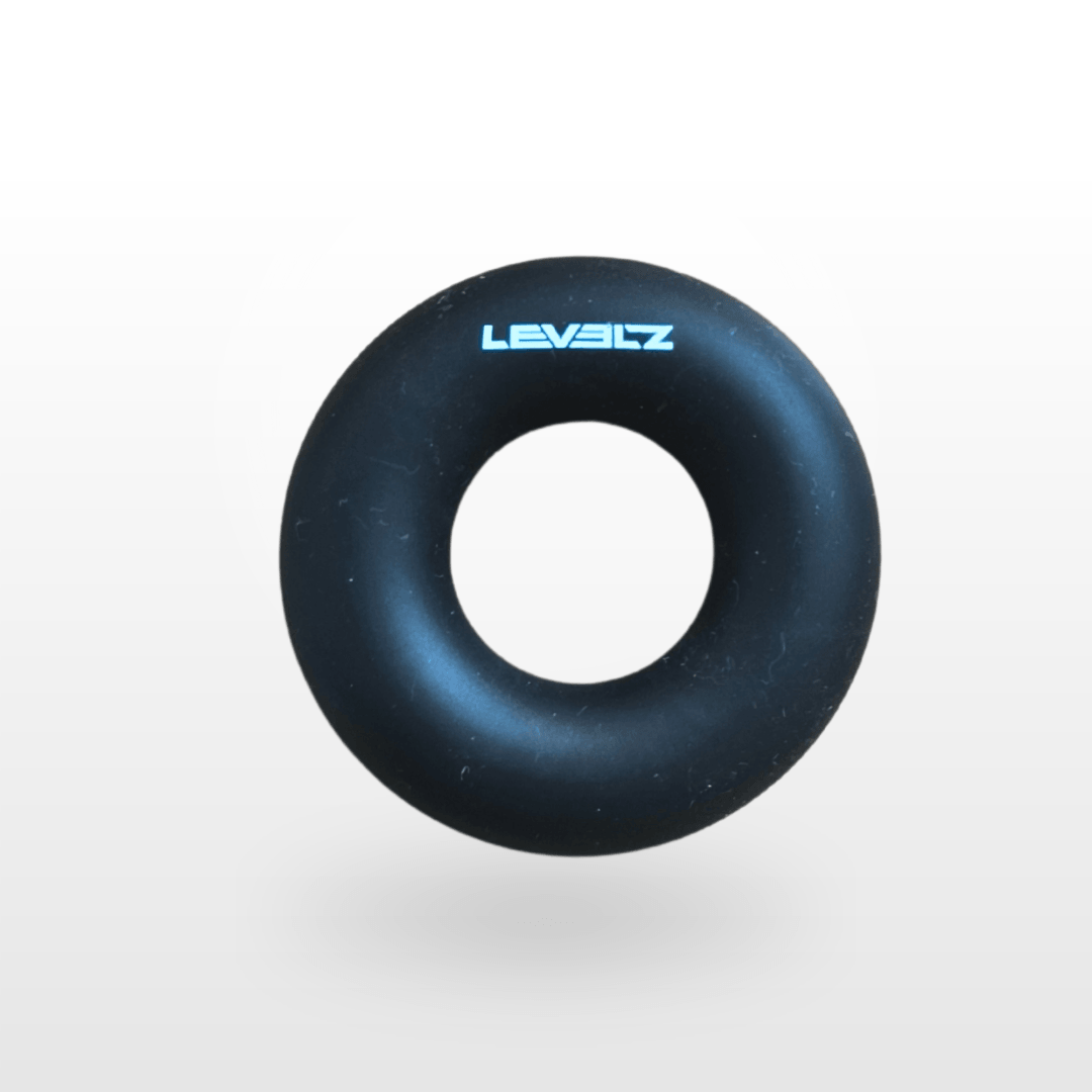Levelz Liquid Silicone Cockring Black silikonový erekční kroužek na penis - S