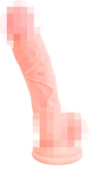 Lékařský lékařský silikonový dildo 18 cm přírodní