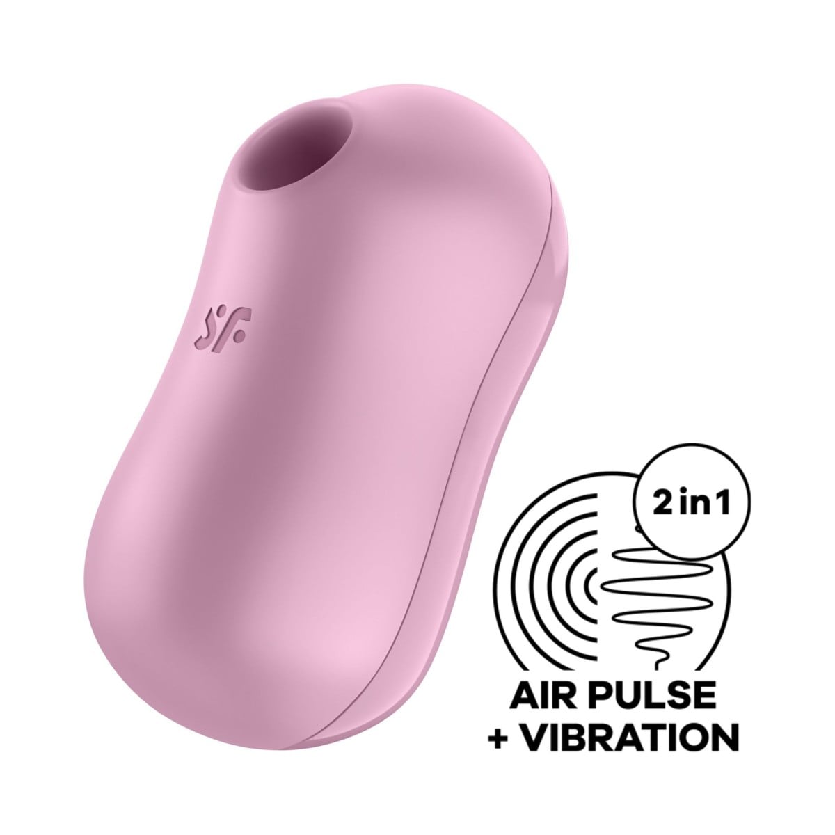 Stimulátor klitorisu Satisfyer Cotton Candy Lilac, bezdotykový stimulátor klitorisu s vibracemi