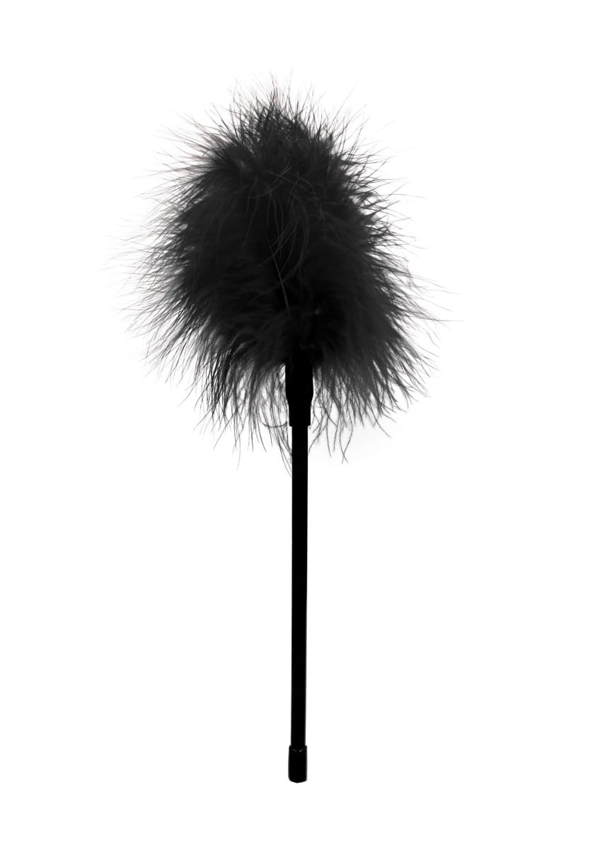 Shots Ouch! Black & White Feather Tickler, erotické šimrátko 27 cm