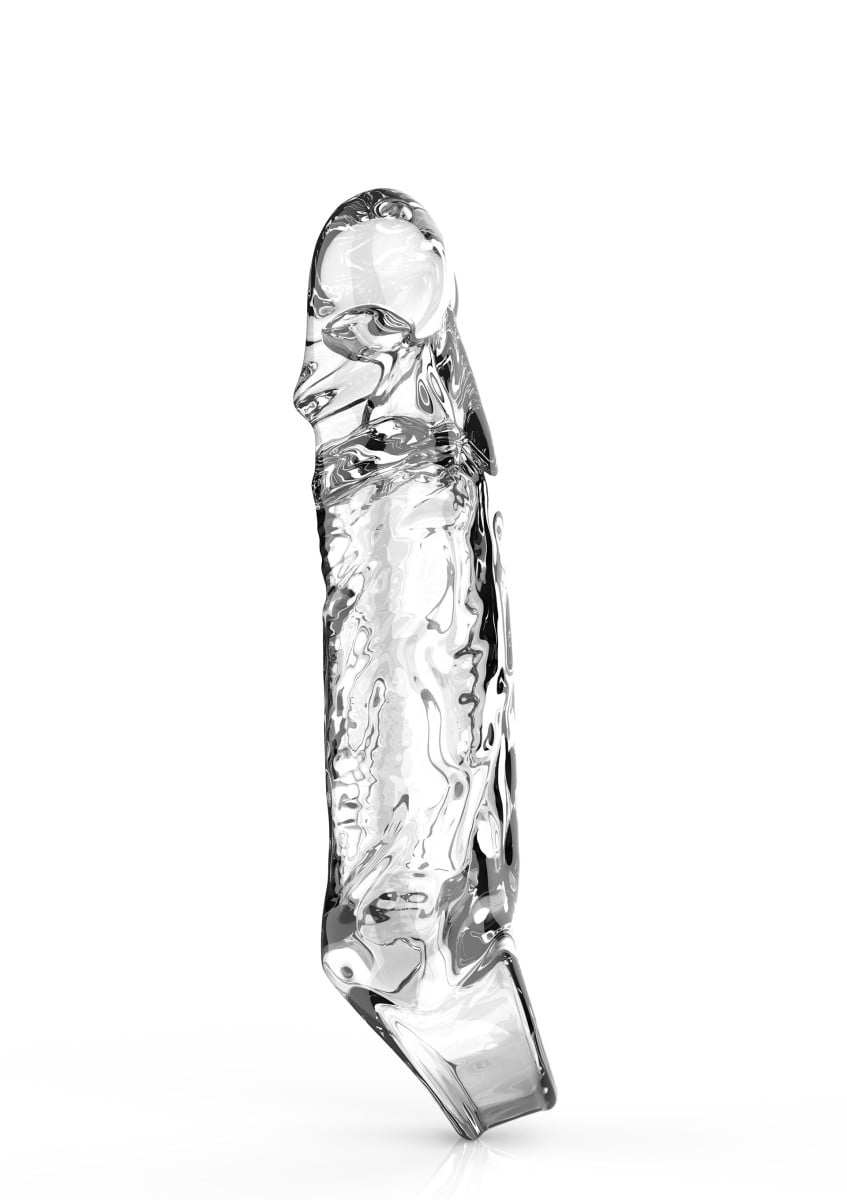 Get Real by ToyJoy Extension Sleeve Medium, průhledný návlek na penis 16 x 3 cm