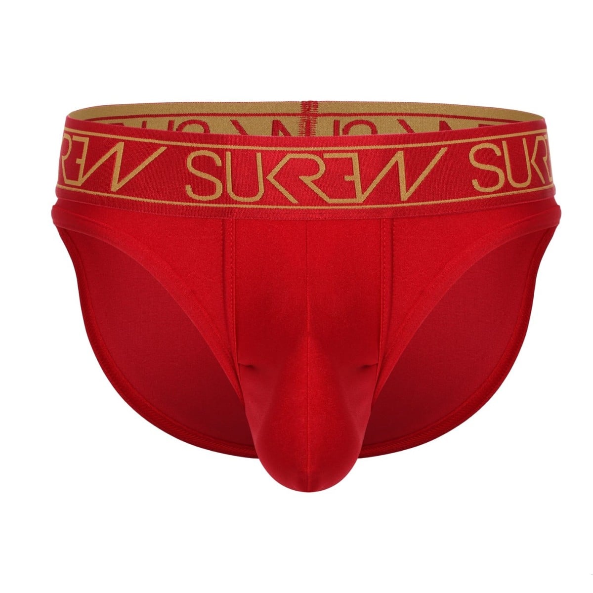 Slipy Sukrew Ruby Brief XL, červené pánské slipy