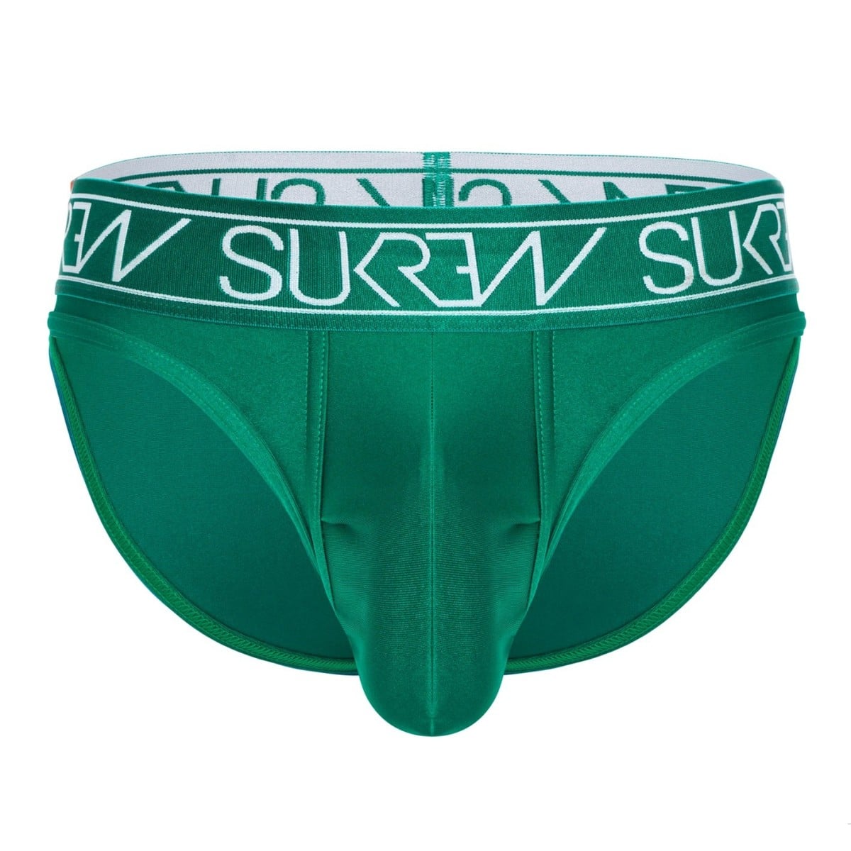 Slipy Sukrew Emerald Brief XL, zelené pánské slipy