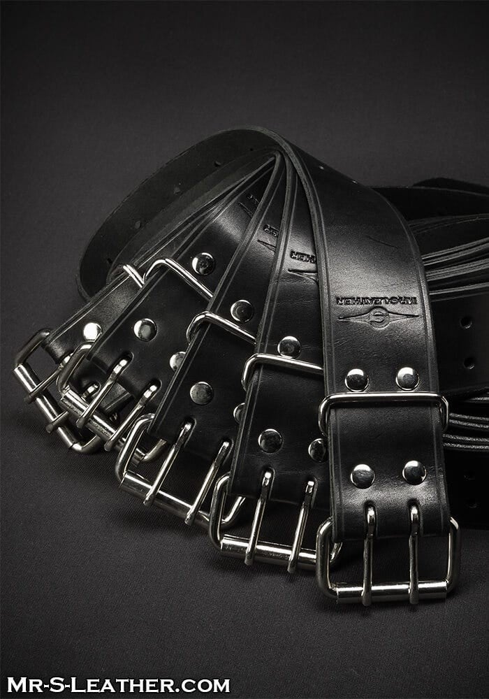 Mr. S Leather Set of 5 Bondage Belts, set 5 kožených bondage opasků