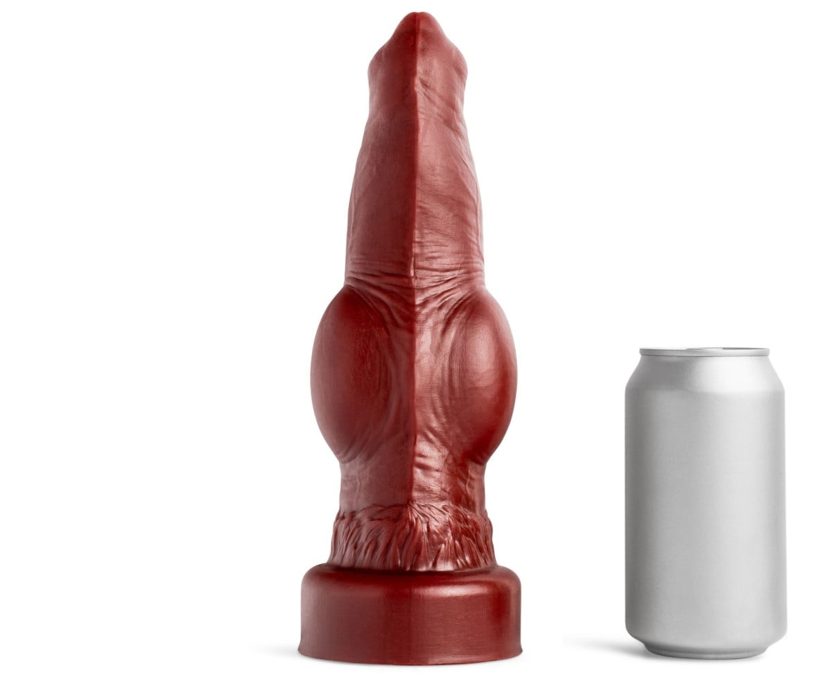 Mr. Hankey’s Toys Dog Dildo Medium, prémiové silikonové dildo s Vac-U-Lock 25,7 x 4–8,6 cm