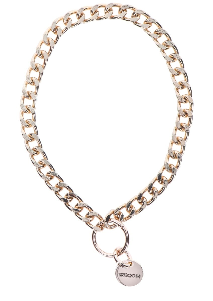 Taboom Dona Statement Collar, růžovo-zlatý řetízek s přívěškem